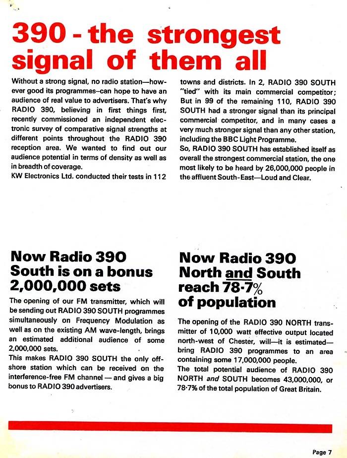 Press advert for the two Radio 390s