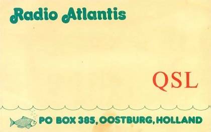 Radio Atlantis QSL card