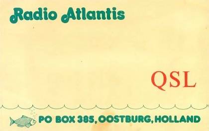 Radio Atlantis QSL card