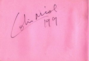 Colin Nicol's autograph