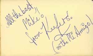 Keith Hampshire's autograph