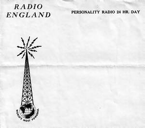 Radio England notepaper