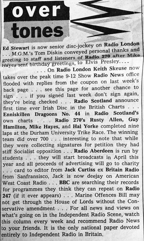 Radio News cutting