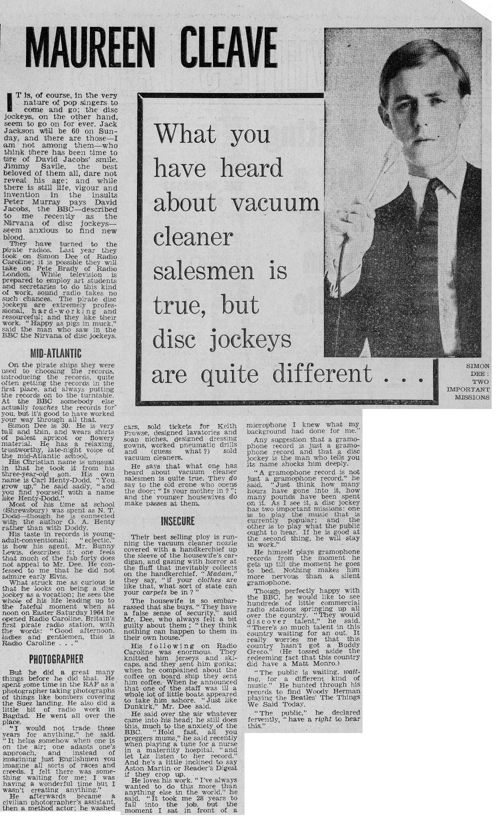 Evening Standard cutting