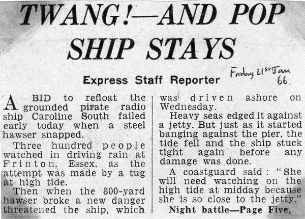 Daily Express cutting