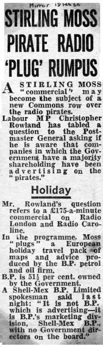 Daily Mirror cutting