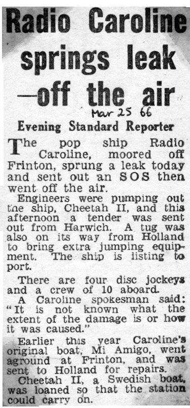 Evening Standard cutting