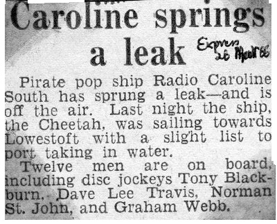 Daily Express cutting