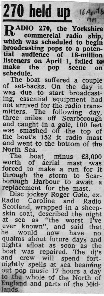 Melody Maker cutting