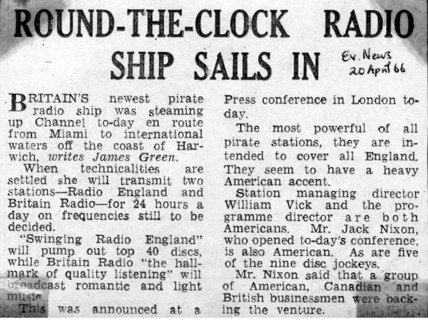 Evening News cutting