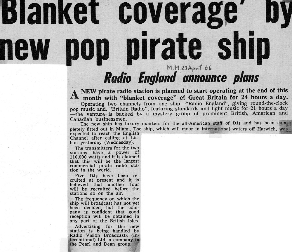 Melody Maker cutting