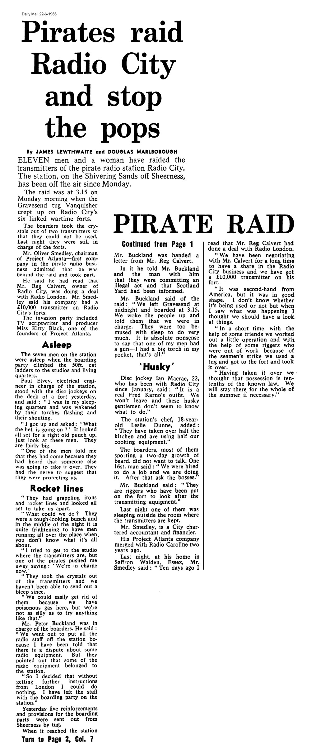 Daily Mail cutting