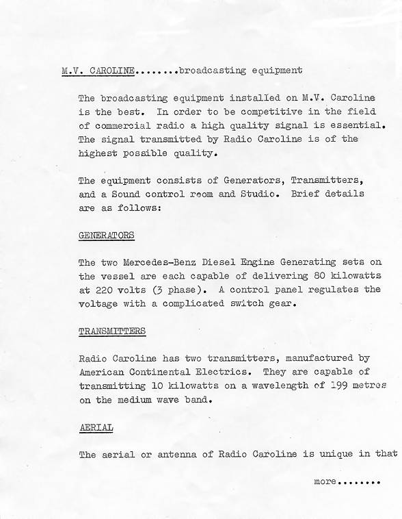 Radio Caroline launch press release, page 7