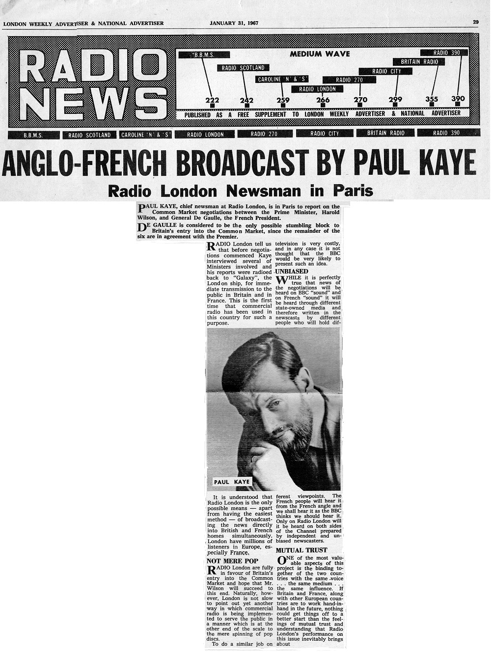 Radio News cutting