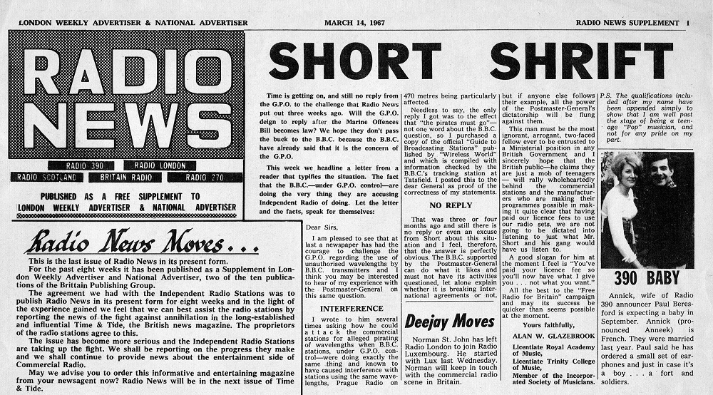 Radio News cutting