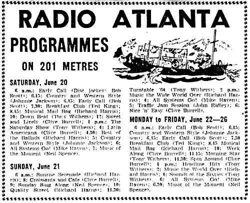 Radio Atlanta programme schedule