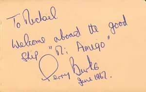 Gerry Burke's autograph