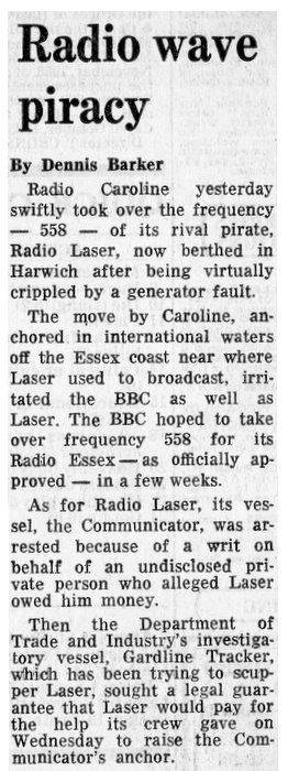 cutting from The Guardian