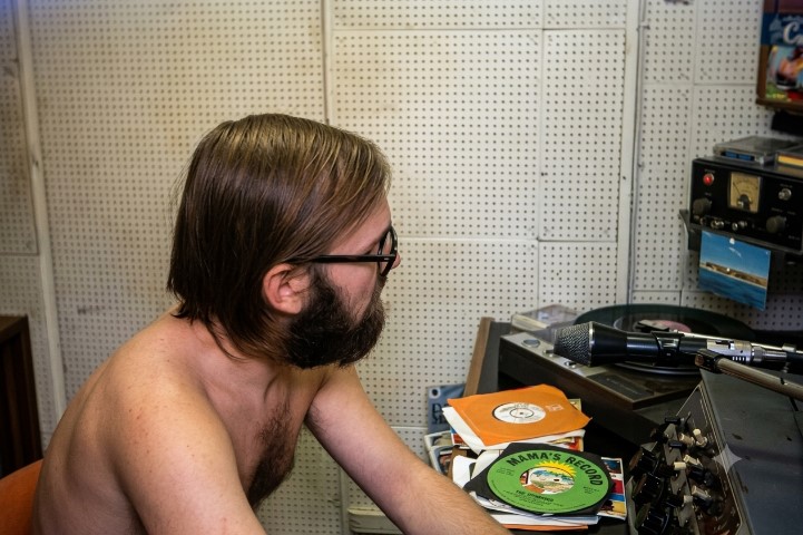 Bob Noakes in the studio