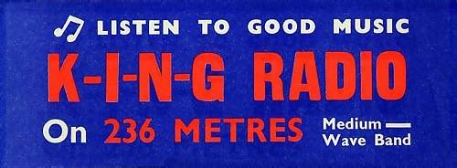 King Radio car sticker