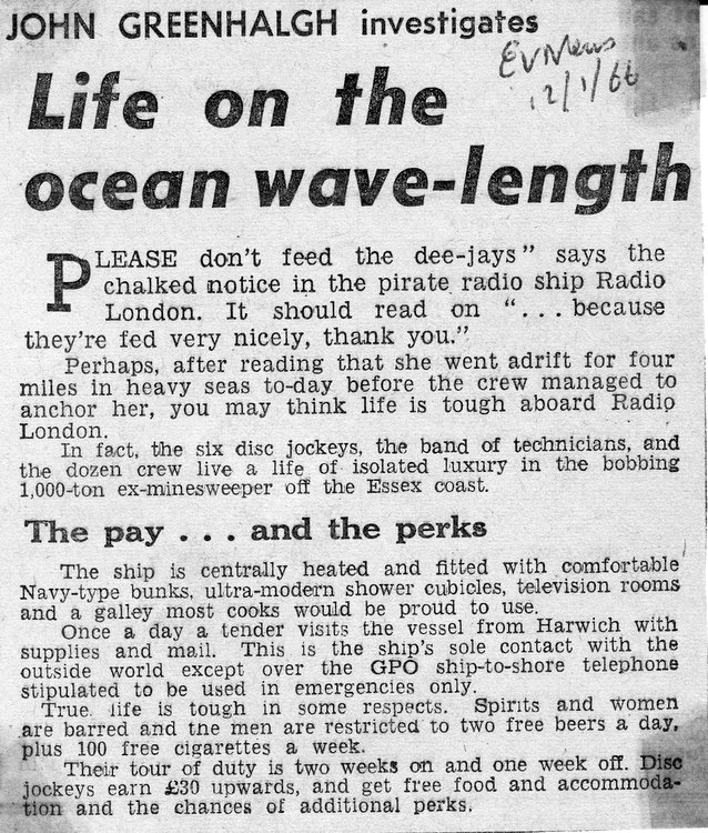 Evening News cutting