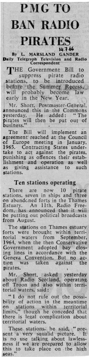 Daily Telegraph cutting