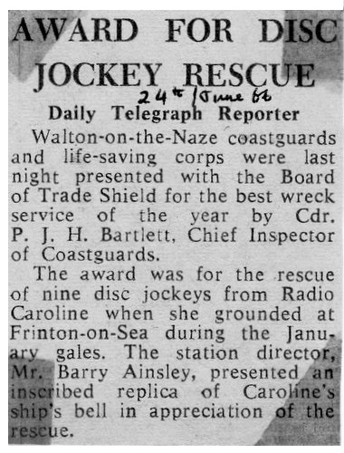 Daily Telegraph cutting