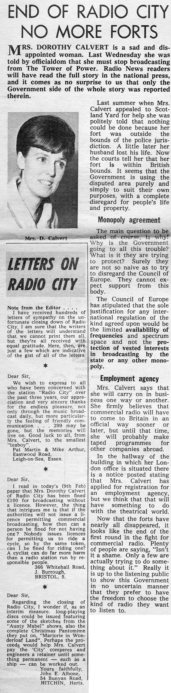 Radio News cutting