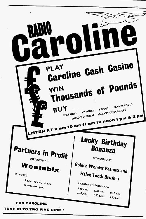 Radio Caroline press advert